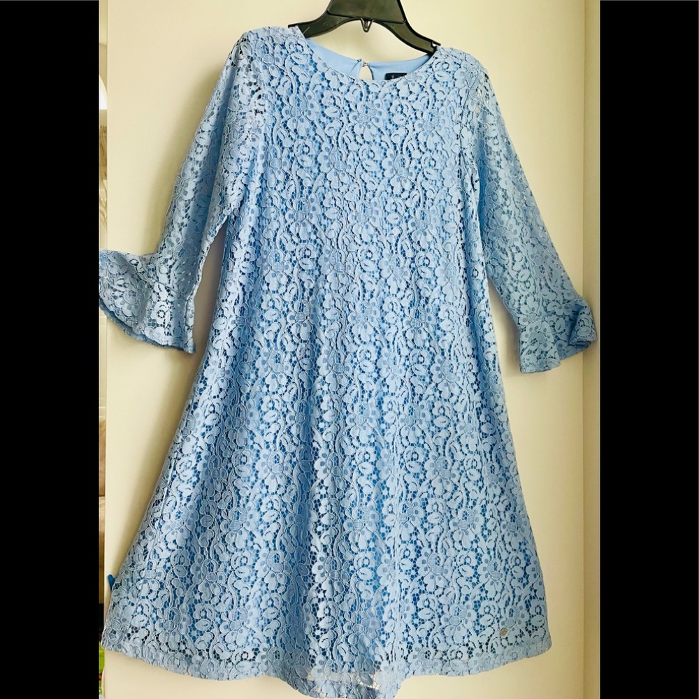 Girls sheer lace dress